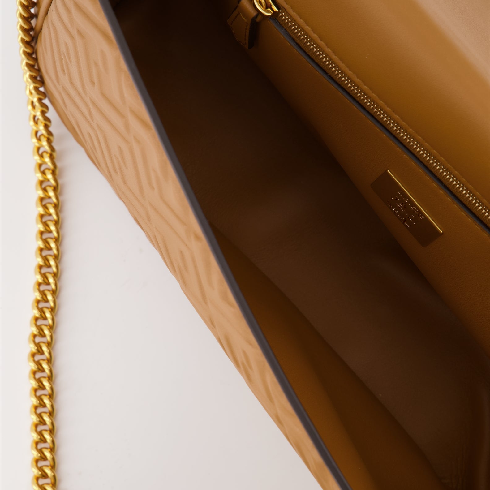 크로스백 Sac Baguette Chain Large Fendi 갈색 Femme