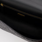 Sac Baguette en cuir noir