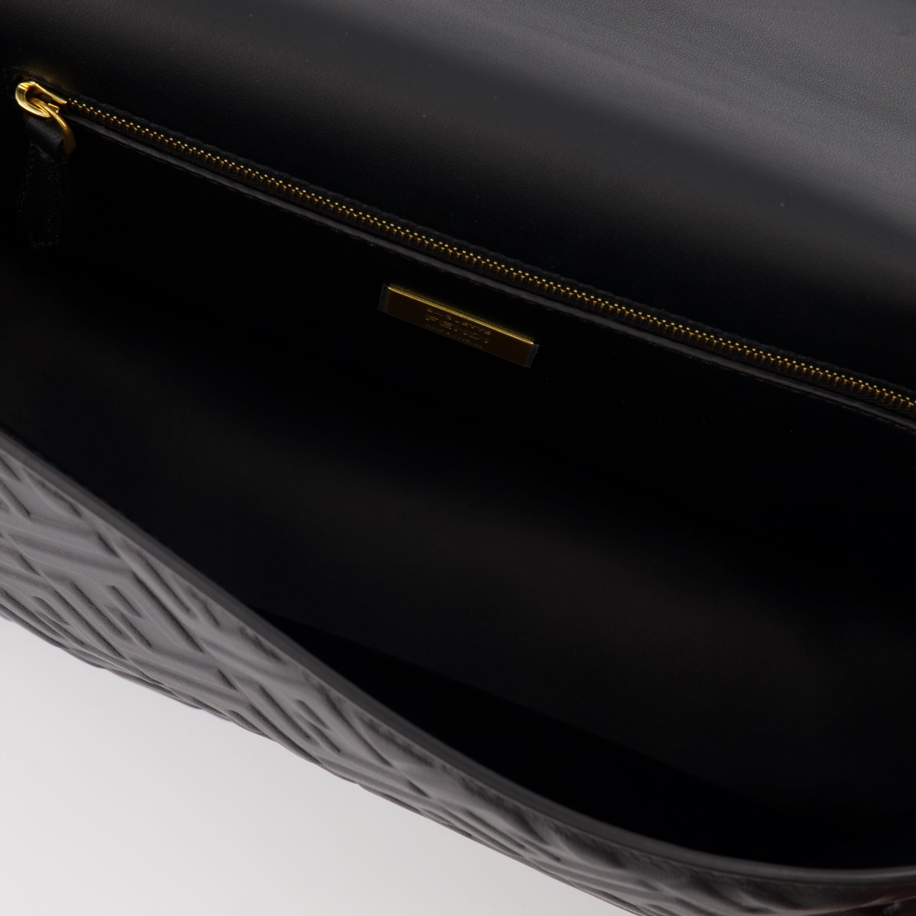 Sac Baguette en cuir noir