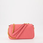 Sac Baguette en cuir rose