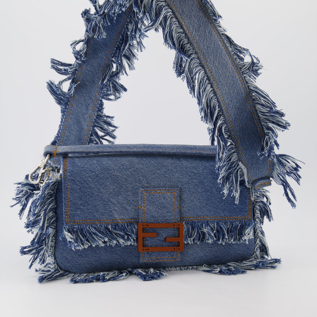Sac Baguette en denim