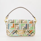 Sac Baguette en toile multicolore