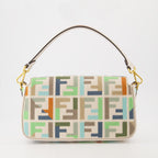 Sac Baguette en toile multicolore