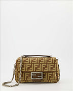 Borse a tracolla Sac Baguette FF Marron Fendi Marrone Femme