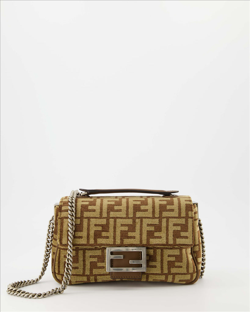 크로스백 Sac Baguette FF Marron Fendi 갈색 Femme