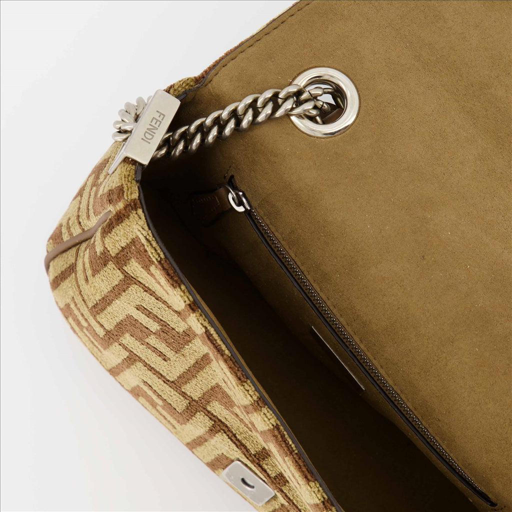 크로스백 Sac Baguette FF Marron Fendi 갈색 Femme