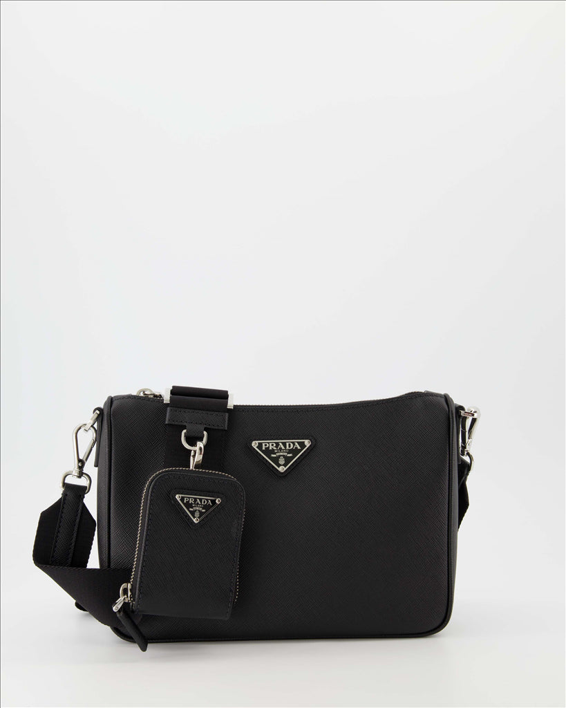 Borse a tracolla Sac bandoulière Saffiano Prada Nero Homme