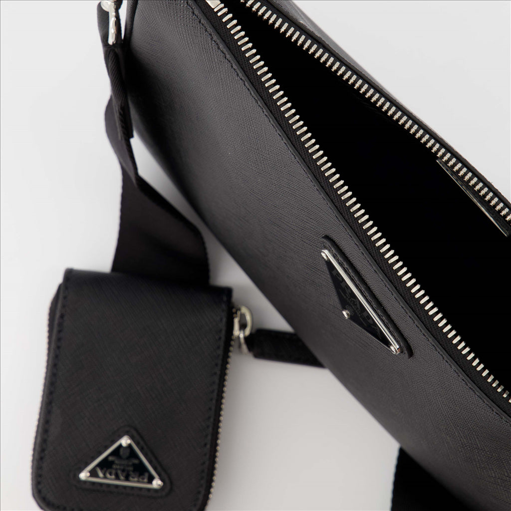 Borse a tracolla Sac bandoulière Saffiano Prada Nero Homme