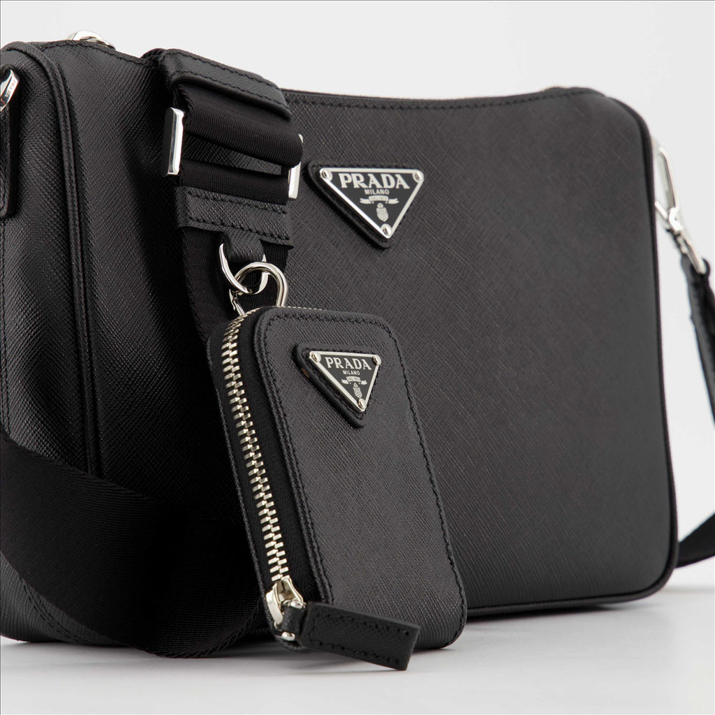 Borse a tracolla Sac bandoulière Saffiano Prada Nero Homme