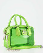 핸드백 및 숄더백 Sac bandoulière transparent Miu Miu 녹색 Femme