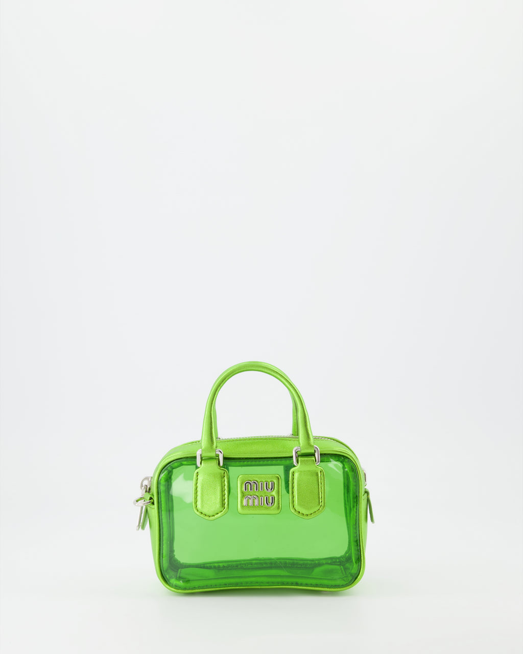 핸드백 및 숄더백 Sac bandoulière transparent Miu Miu 녹색 Femme