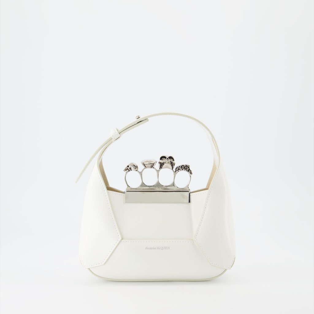 Borse a mano e a spalla Sac The Jewelled Hobo Alexander McQueen Beige Femme