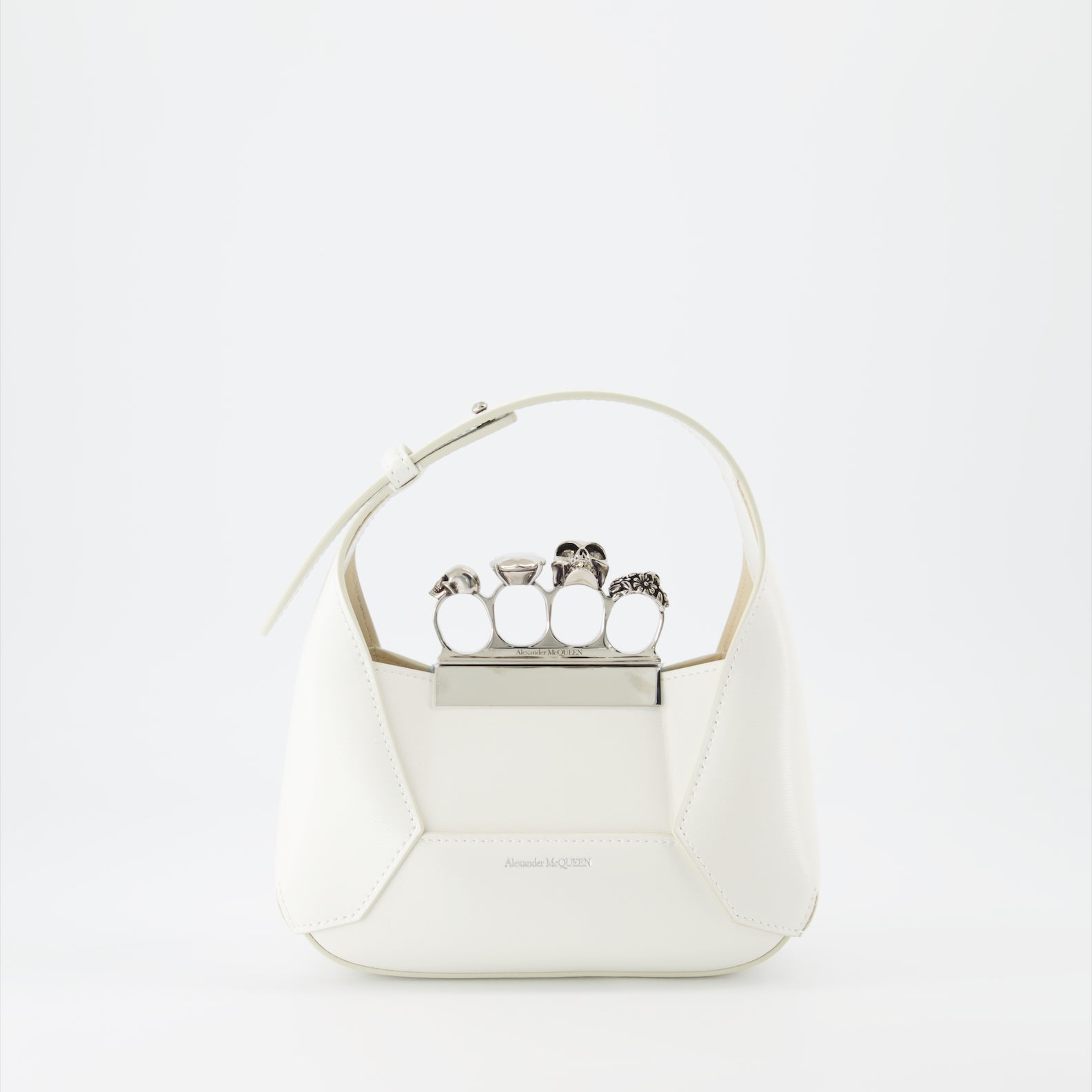 Borse a mano e a spalla Sac The Jewelled Hobo Alexander McQueen Beige Femme