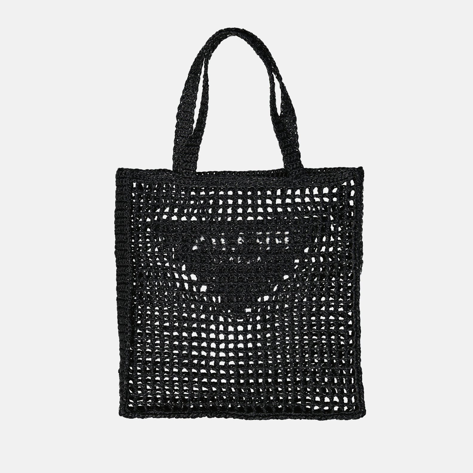 Tote bags Raffia bag Prada Black Women