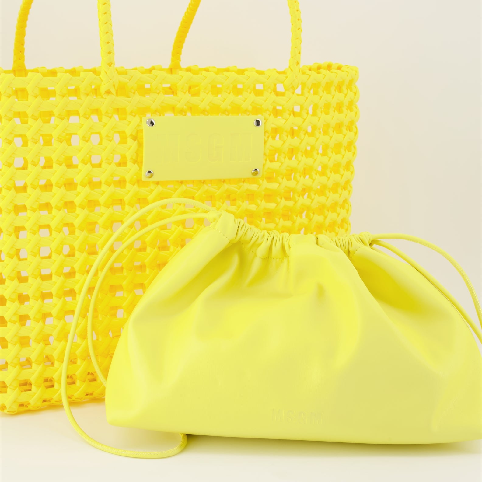 Borse tote Borse tote MSGM Giallo Femme