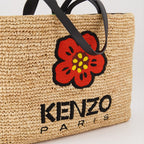 Borse tote Sacs cabas en raphia Kenzo Beige Femme