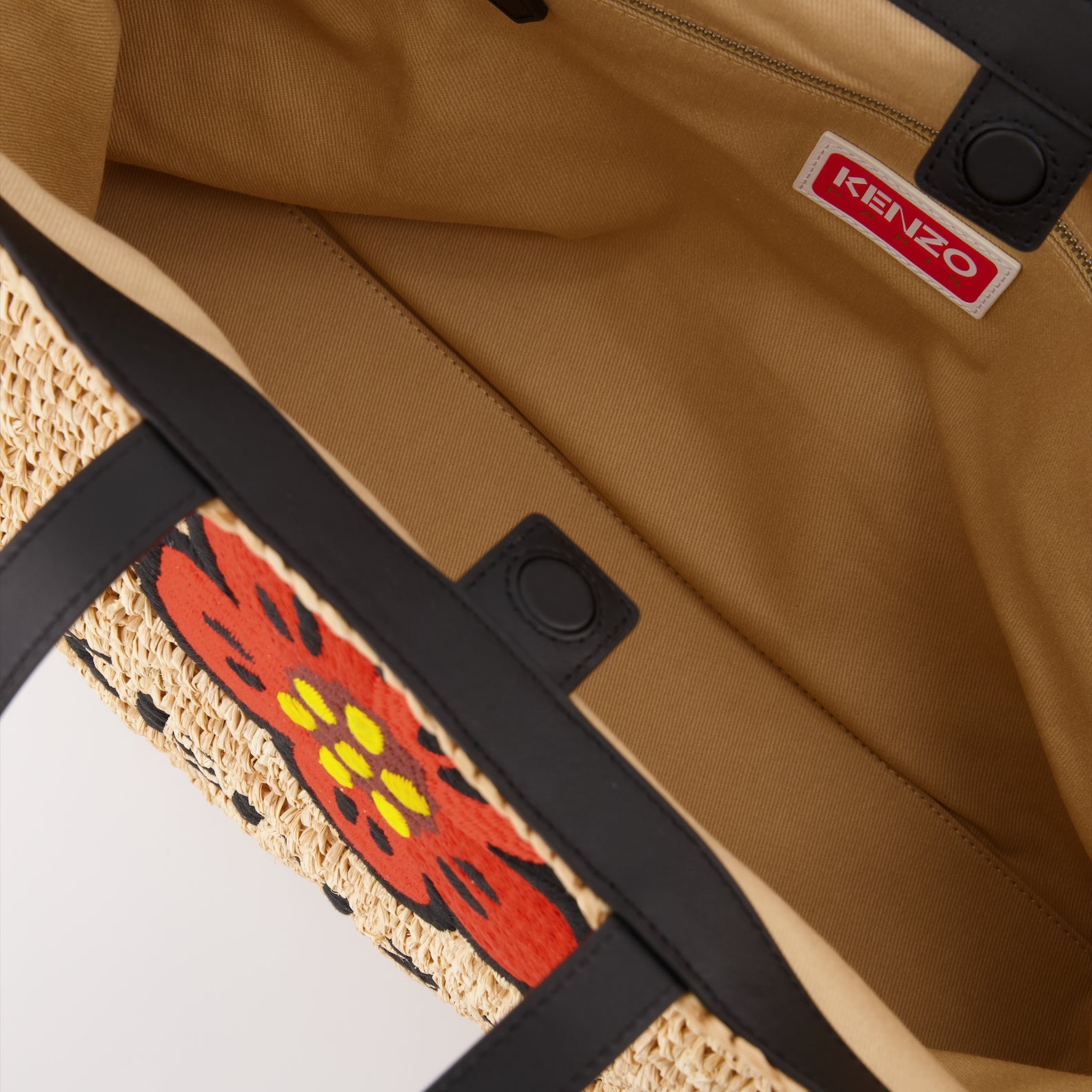 Borse tote Sacs cabas en raphia Kenzo Beige Femme