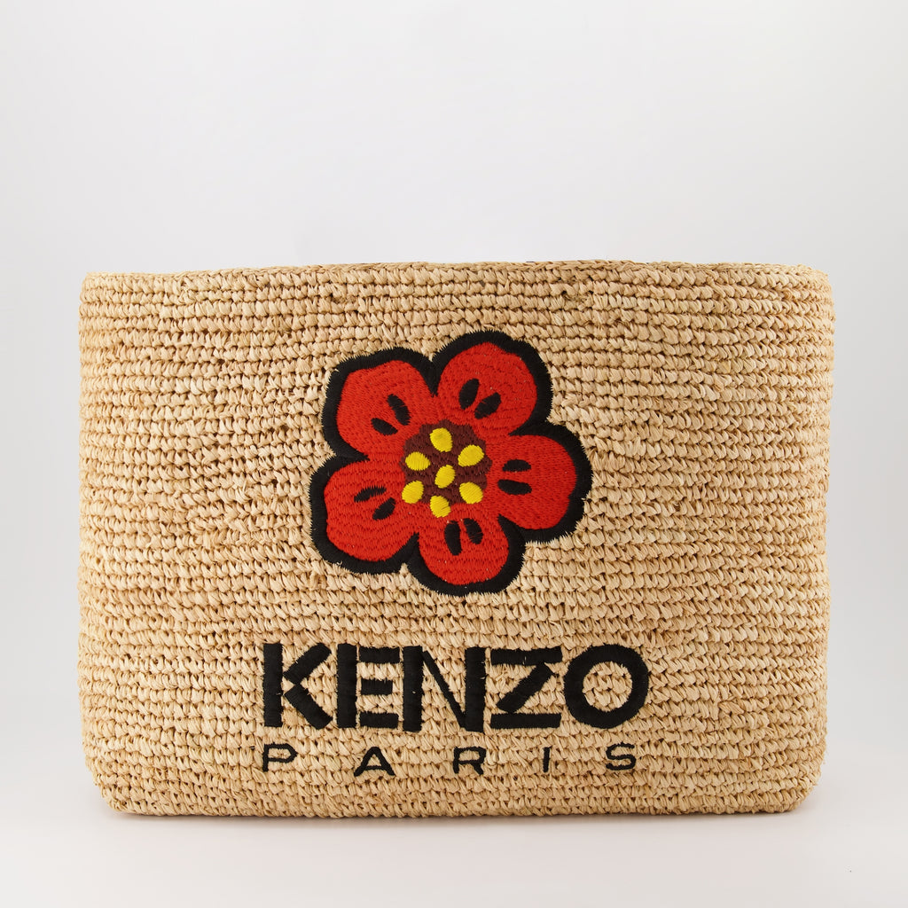 Borse tote Sacs cabas en raphia Kenzo Beige Femme