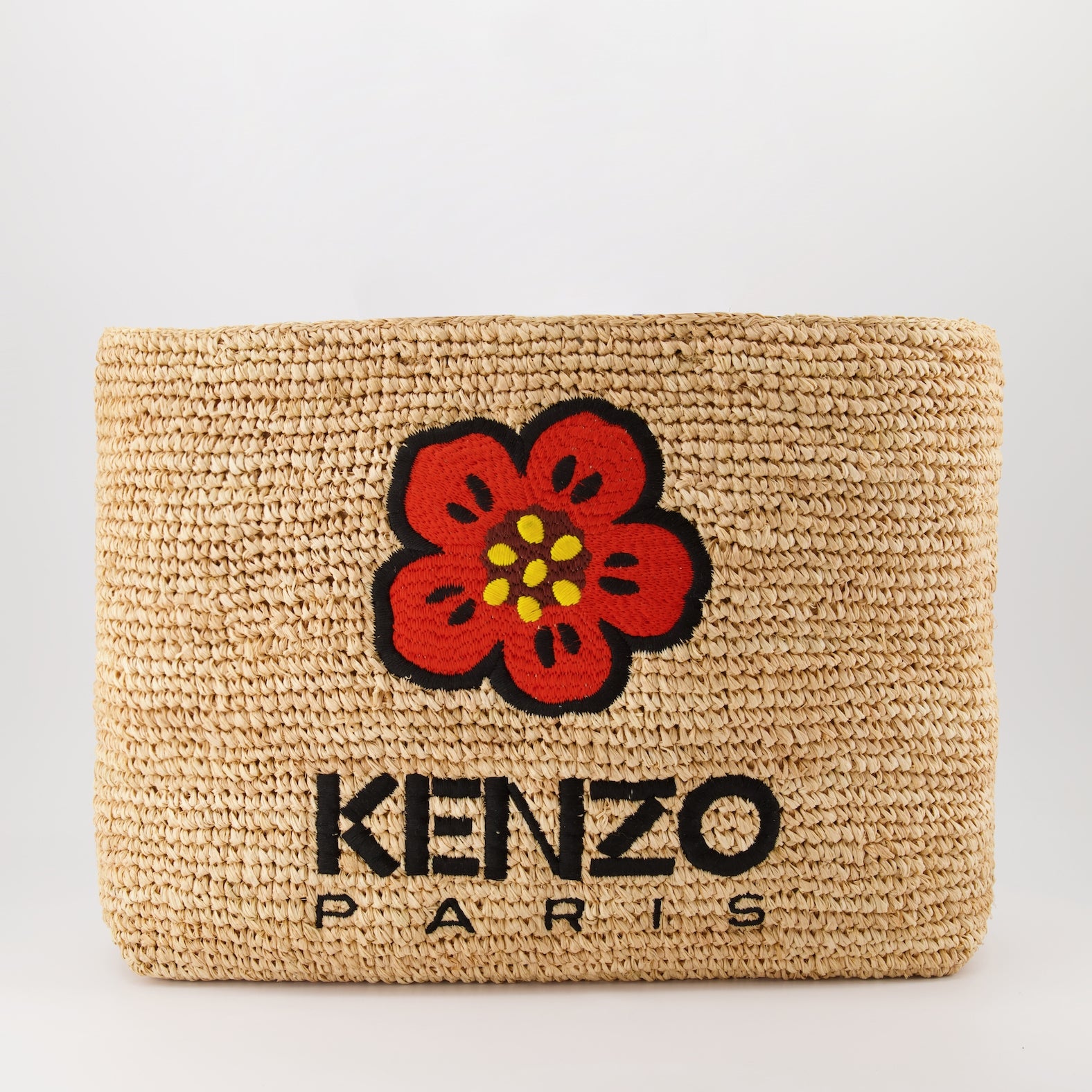 Borse tote Sacs cabas en raphia Kenzo Beige Femme