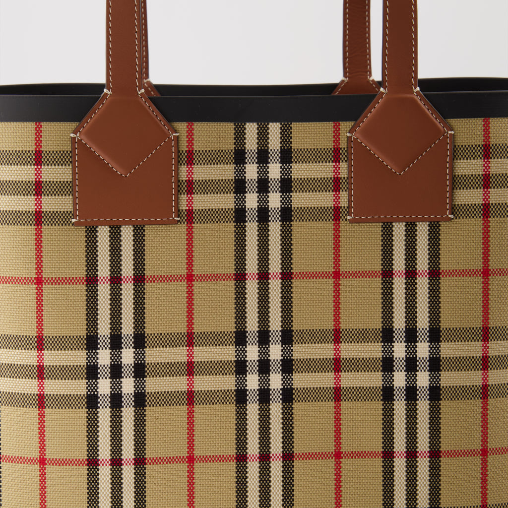 Sac cabas London imprimé à carreaux