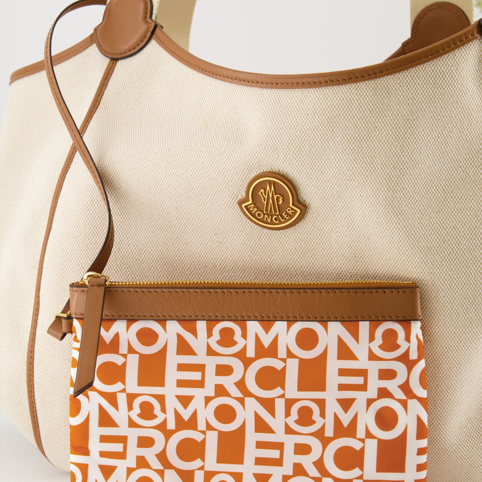 Borse tote Sac Nalani Moncler Beige Femme