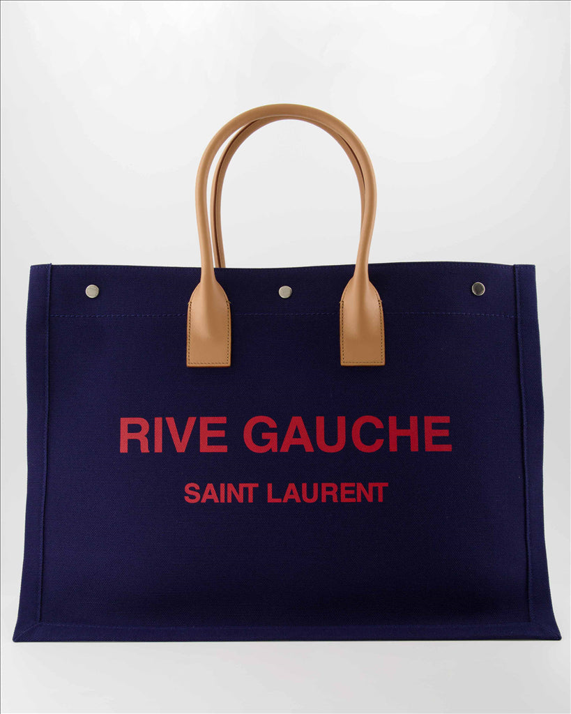 Borse tote Sacs cabas Rive Gauche Saint Laurent Blu Homme
