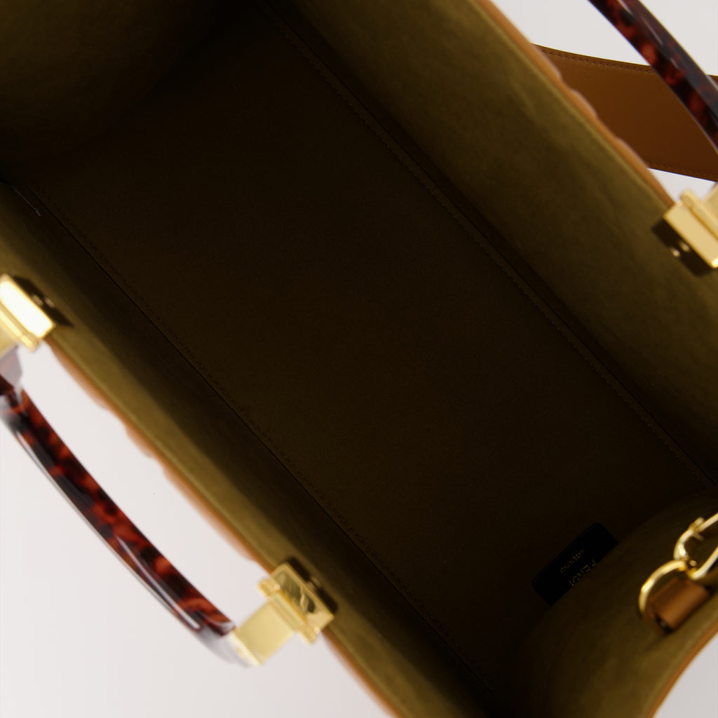 Sac cabas Sunshine en cuir verni