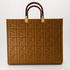 Sac cabas Sunshine en cuir verni