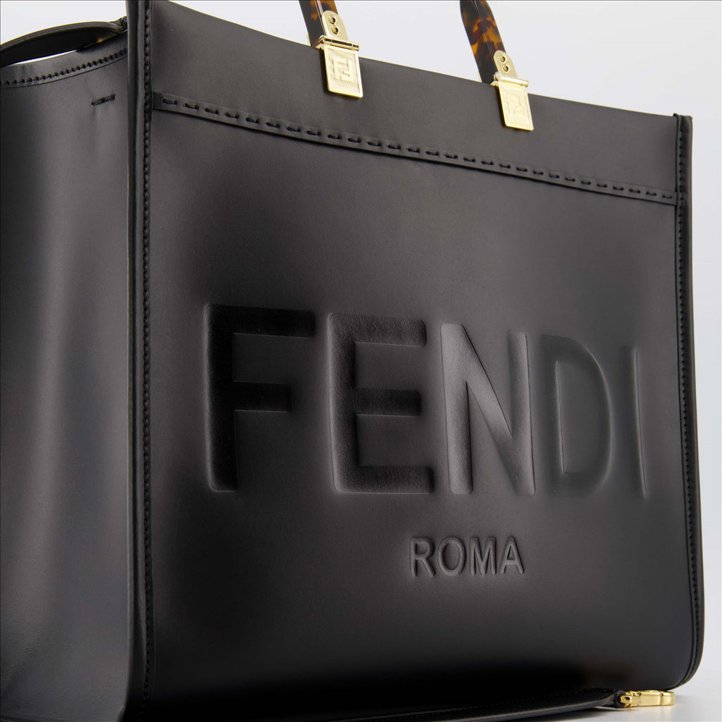 Borse tote Sacs cabas Sunshine Fendi Nero Femme