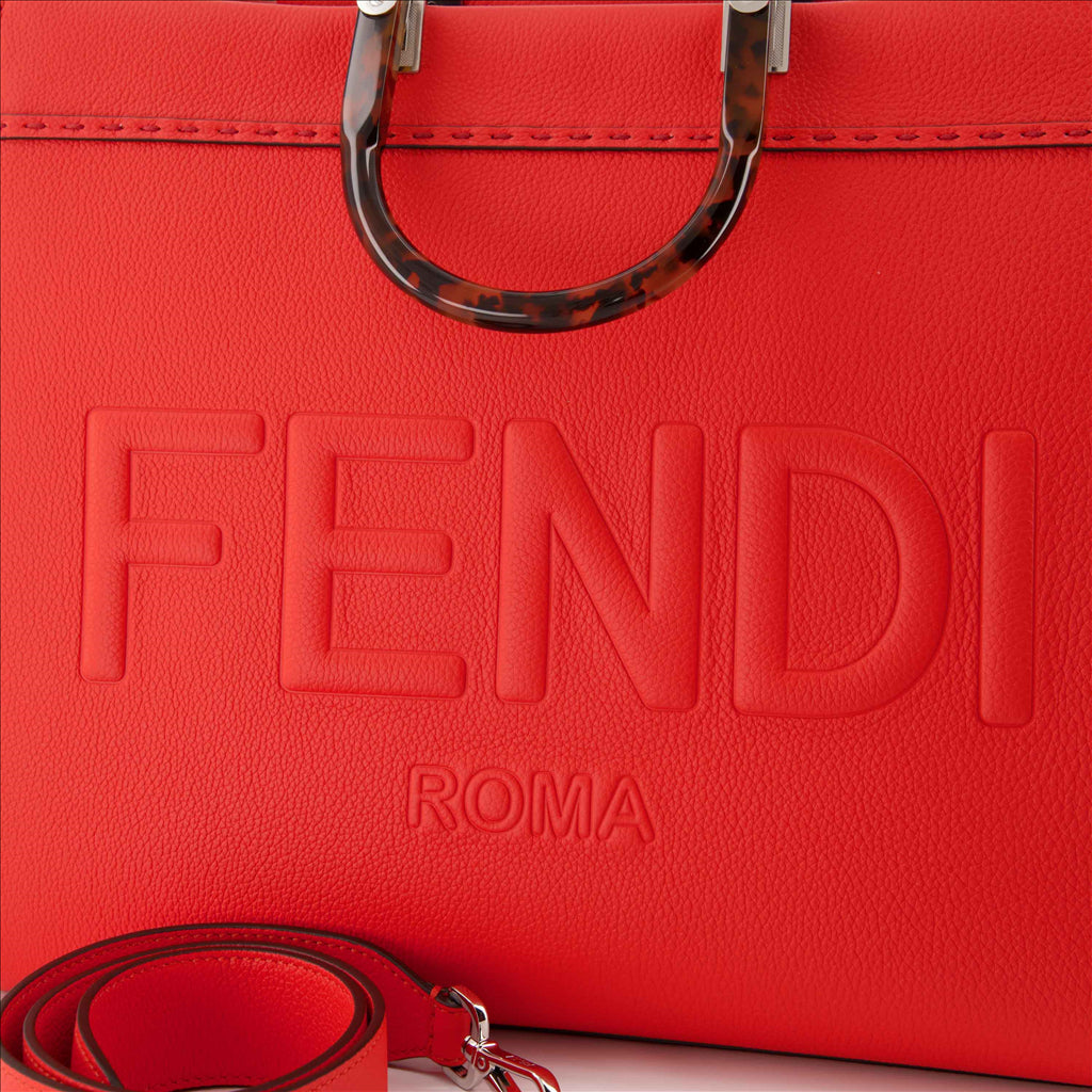 Borse tote Sacs cabas Sunshine Fendi Rosso Femme