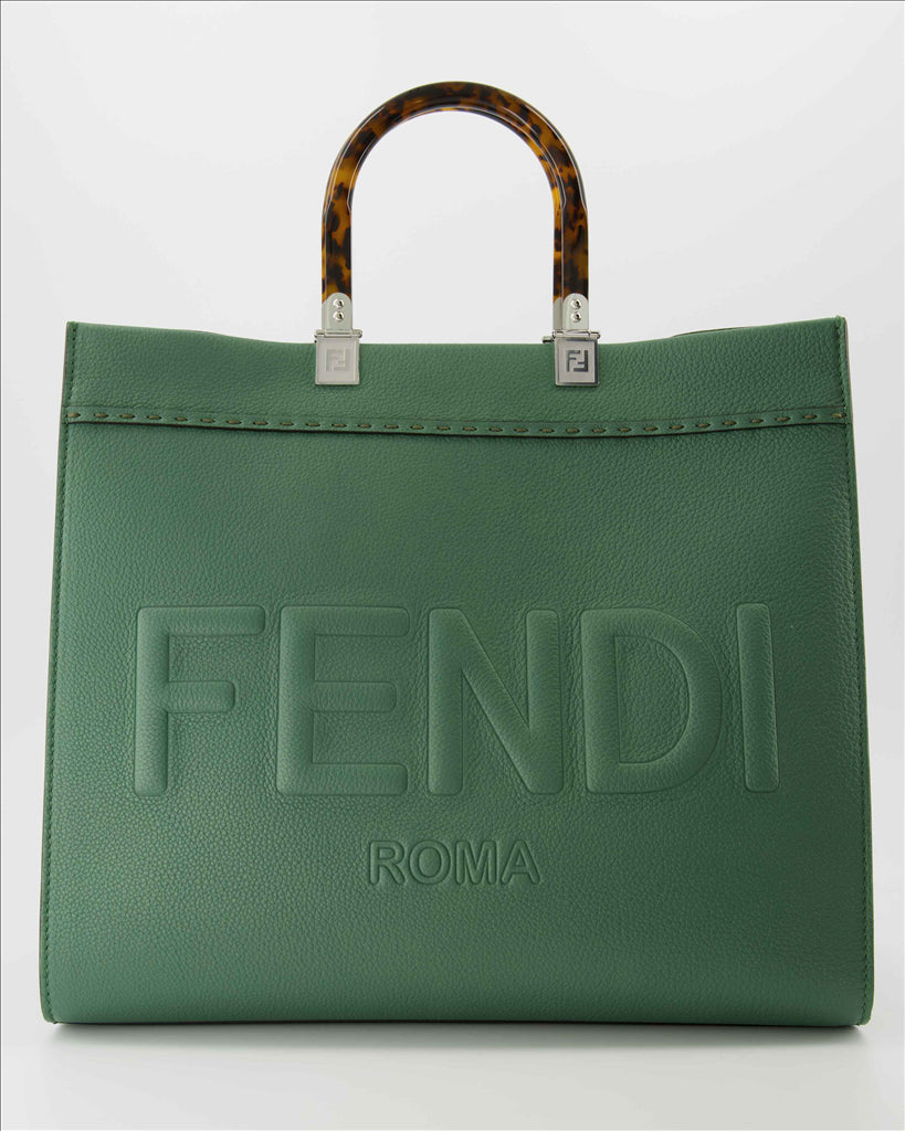 Borse tote Sacs cabas Sunshine Fendi Verde Femme