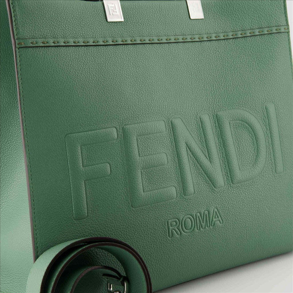 Borse tote Sacs cabas Sunshine Fendi Verde Femme