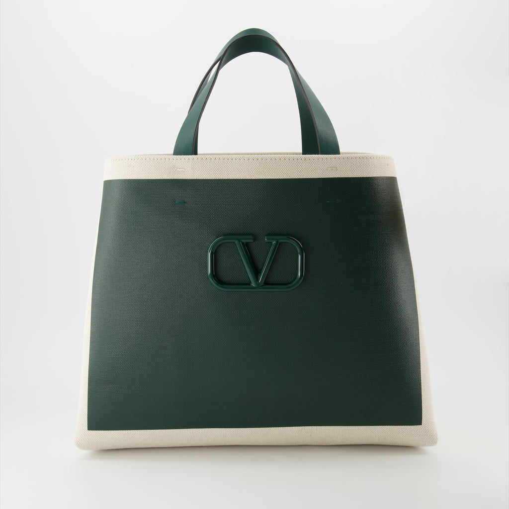 Tote bags VLogo Signature Tote Bags Valentino Garavani Green Man
