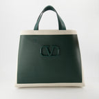 Tote bags VLogo Signature Tote Bags Valentino Garavani Green Man