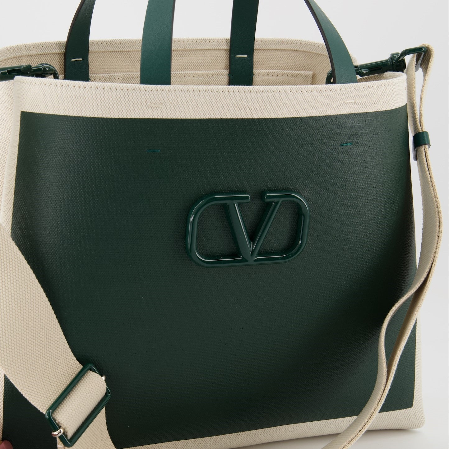 Tote bags VLogo Signature Tote Bags Valentino Garavani Green Man