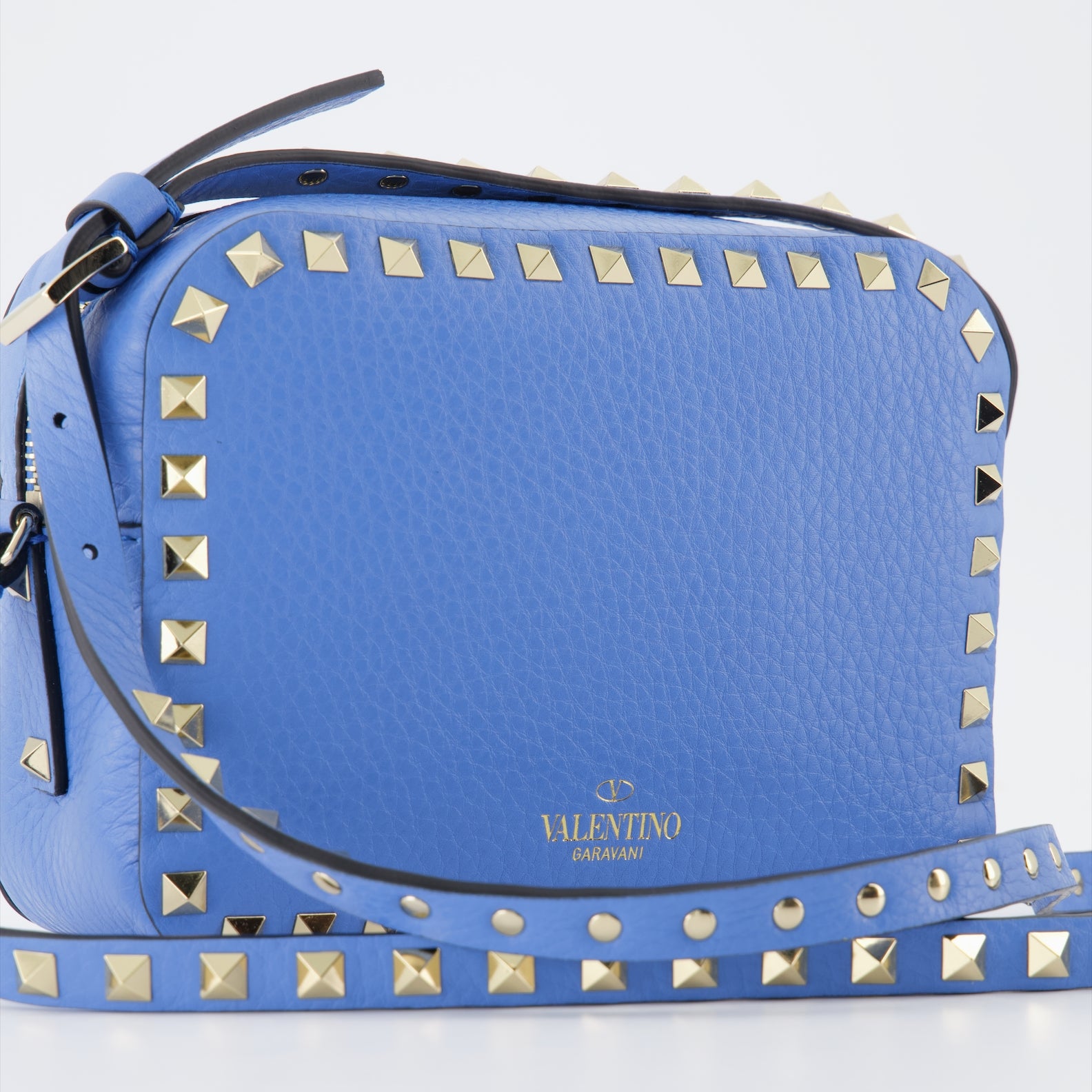 Bolsos bandolera Sac Camera Rockstud Valentino Garavani Azul Femme