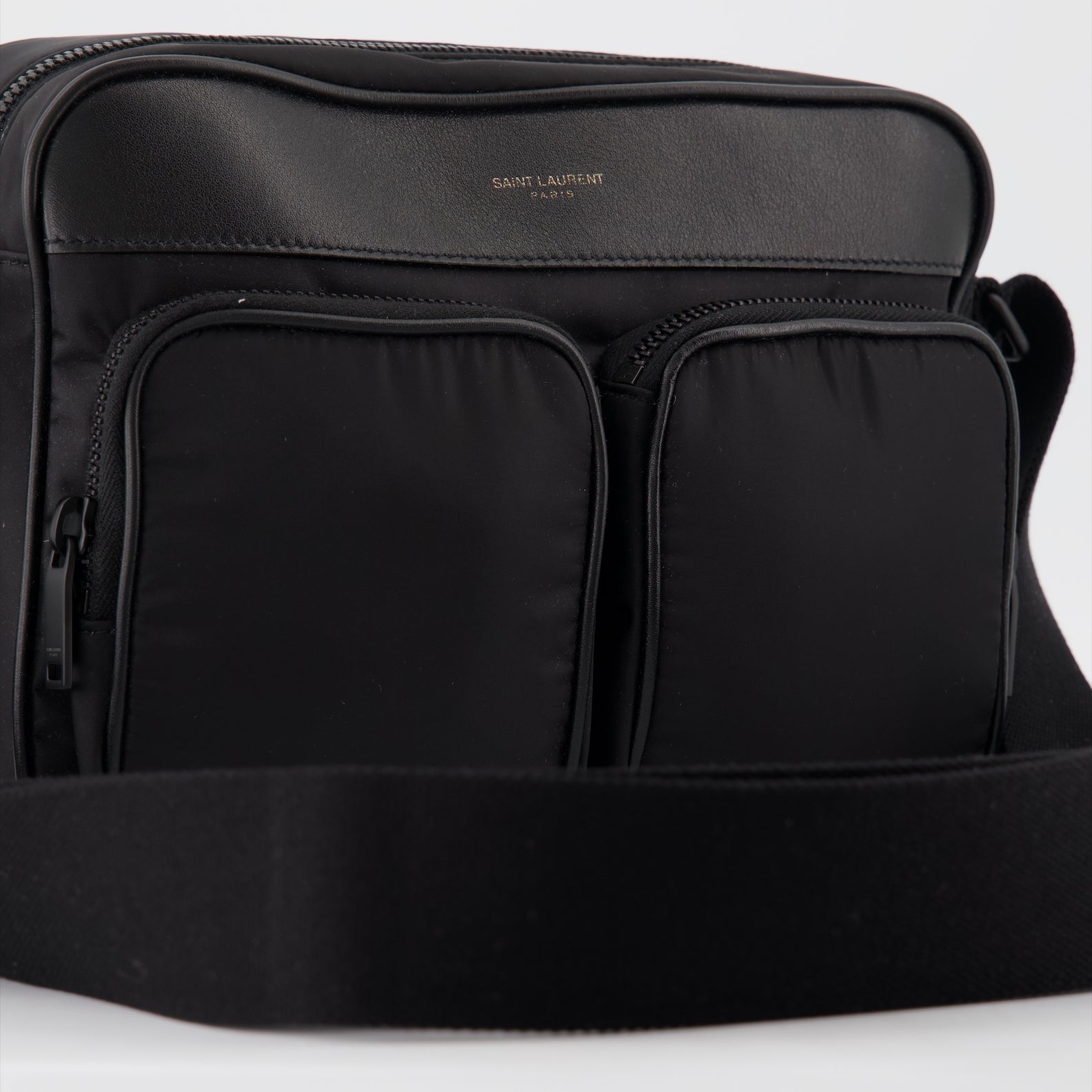 Sacs bandoulière Sac City New Camera en nylon Saint Laurent Noir Homme
