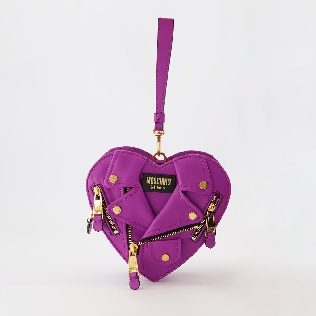 Borse a mano e a spalla Sac coeur Biker Moschino Viola Femme