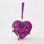 Borse a mano e a spalla Sac coeur Biker Moschino Viola Femme