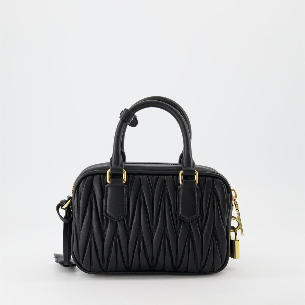 Bolsos de mano y al hombro Sac en cuir nappa Miu Miu Negro Femme