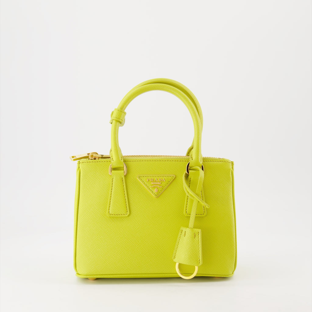 Sacs à main et épaule Sac Galleria Saffiano Jaune Prada Jaune Femme