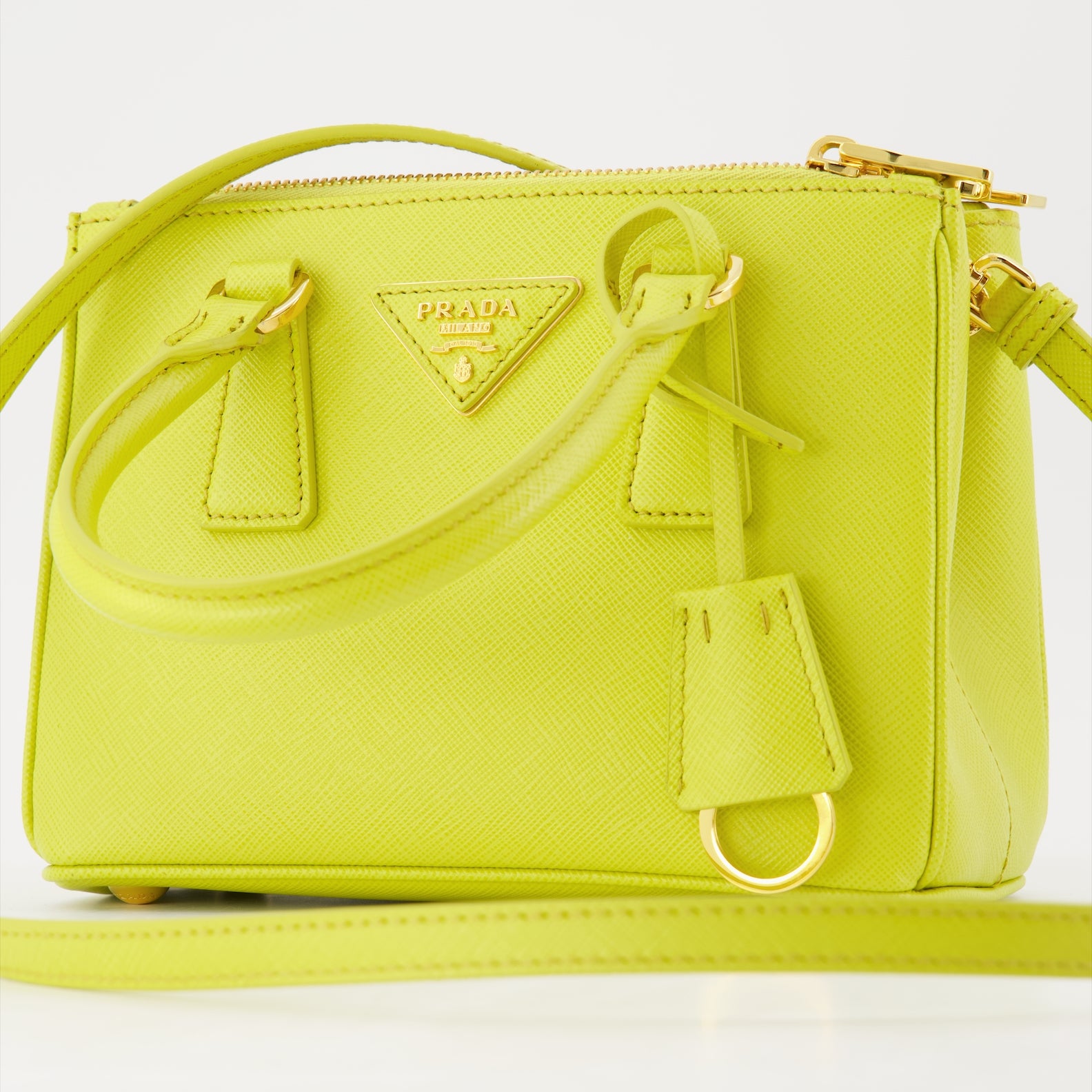 Sacs à main et épaule Sac Galleria Saffiano Jaune Prada Jaune Femme