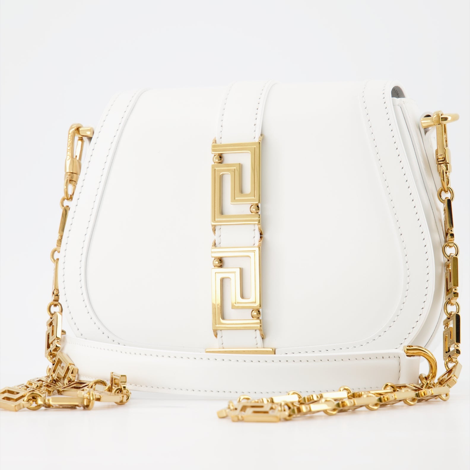 Handbags and shoulder bags Greca Goddess bag Versace White Women