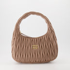 Sac hobo Miu Wander marron