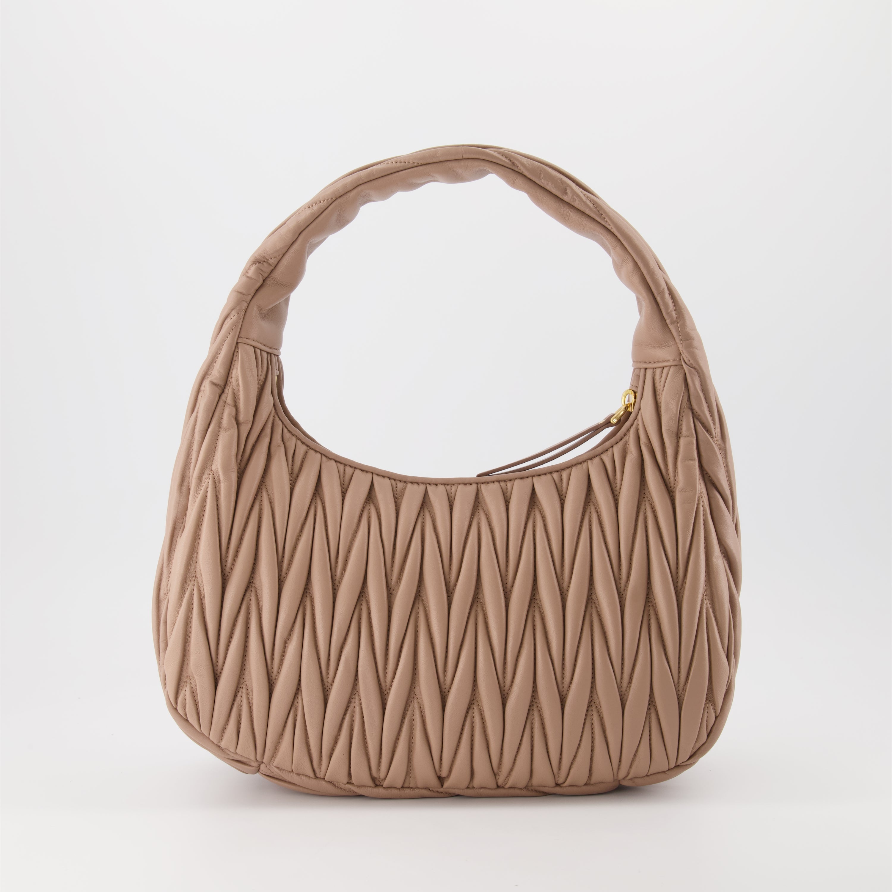 Sac hobo Miu Wander marron