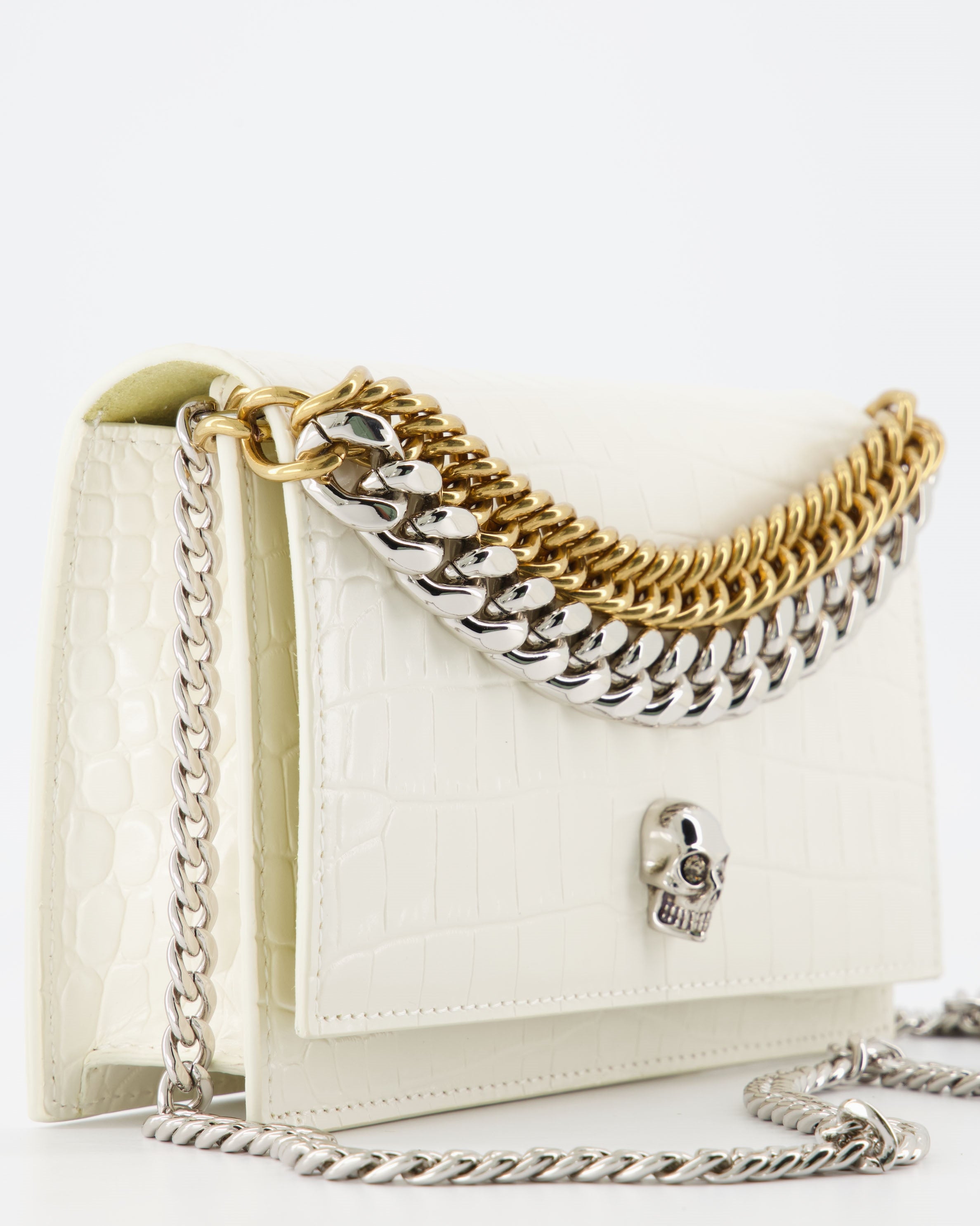 Bolsos bandolera Sac Jewelled Alexander McQueen Beige Femme