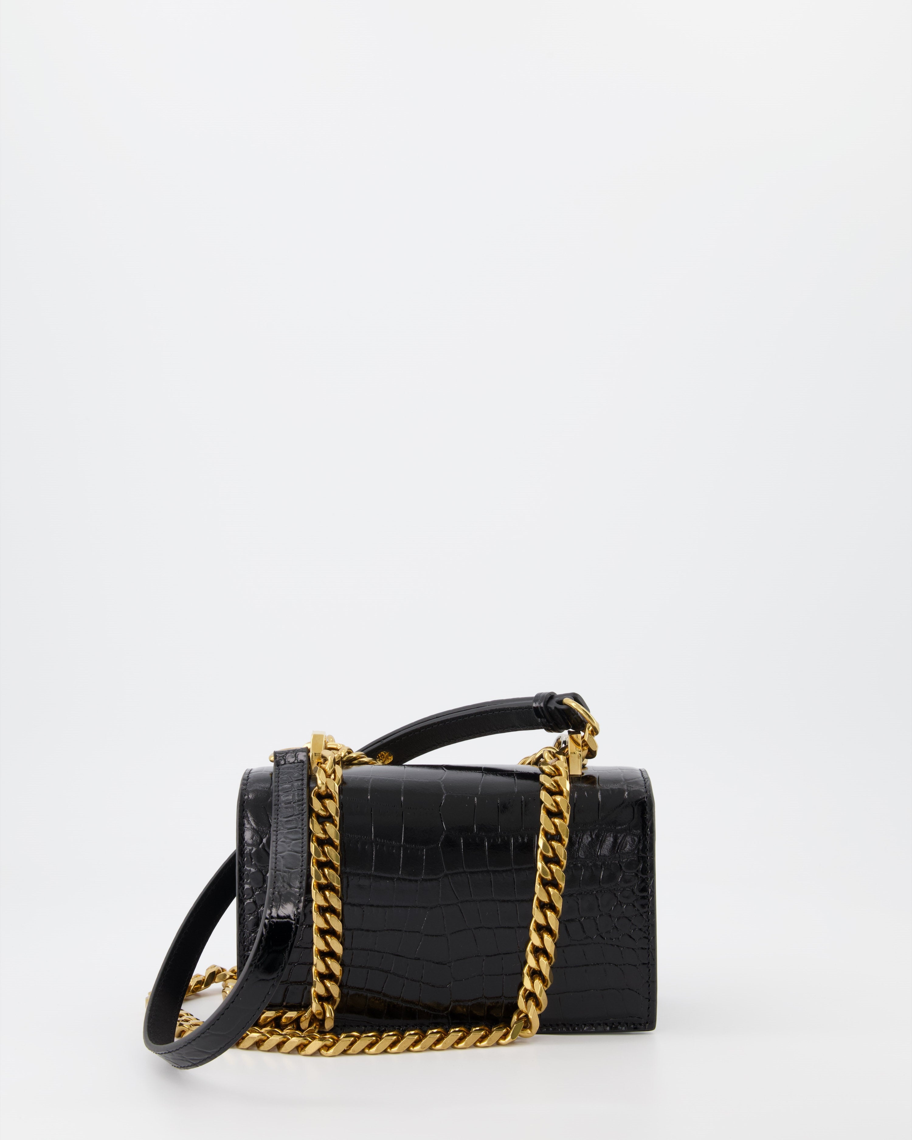 Bolsos bandolera Sac Jewelled satchel Alexander McQueen Negro Femme