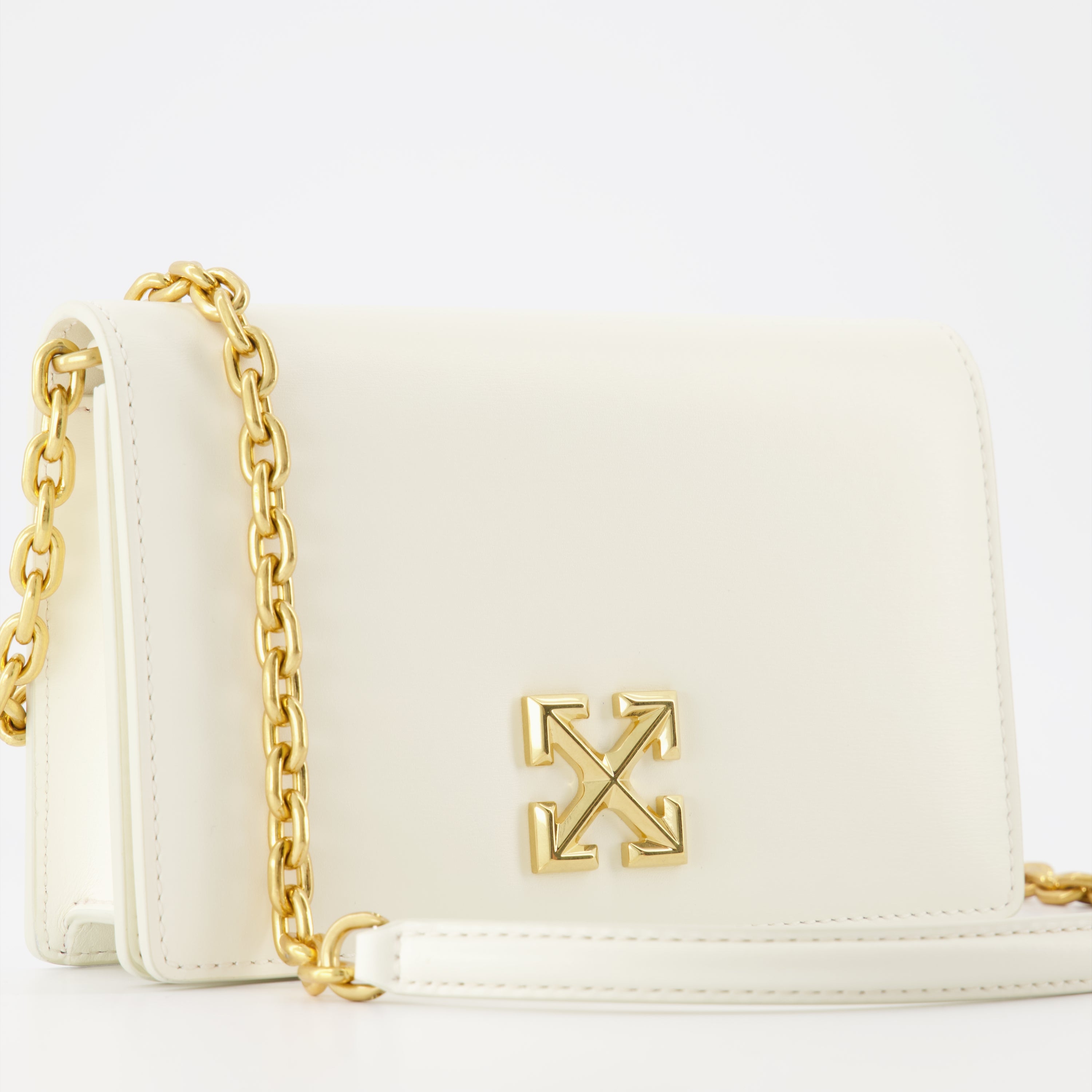 Sac Jitney 1.4 en cuir blanc