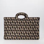 Bolsas tote Sac le Troisième en toile Valentino Garavani Marrom Femme