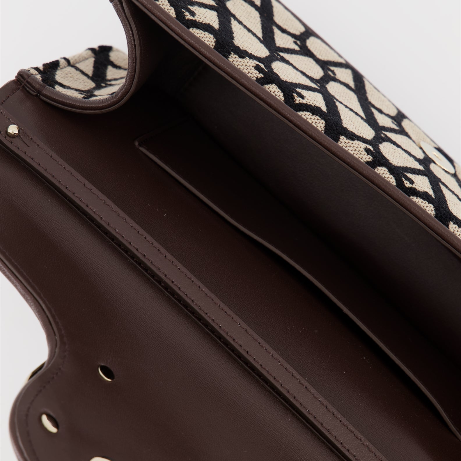 Borse a mano e a spalla Sac Locò en toile iconographique Valentino Garavani Marrone Femme